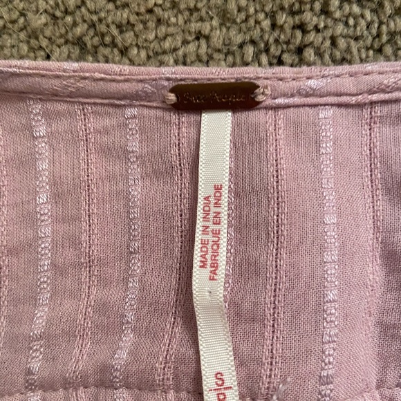 Free People Pink long sleeve half top. - Picture 2 of 3